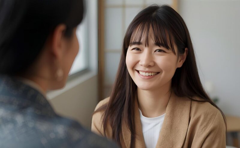 笑顔のクライエント