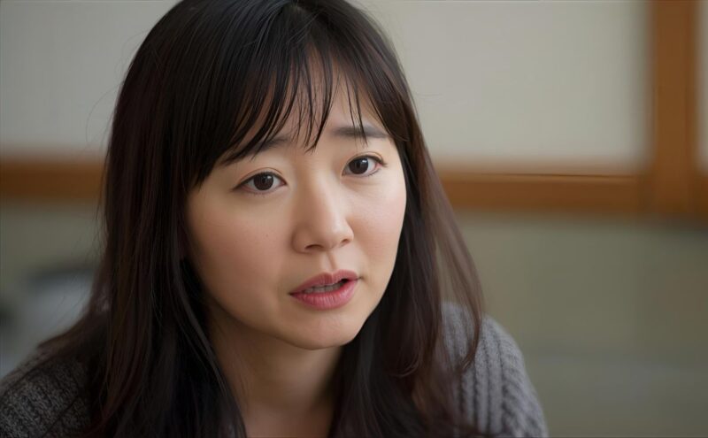 主訴を語る女性