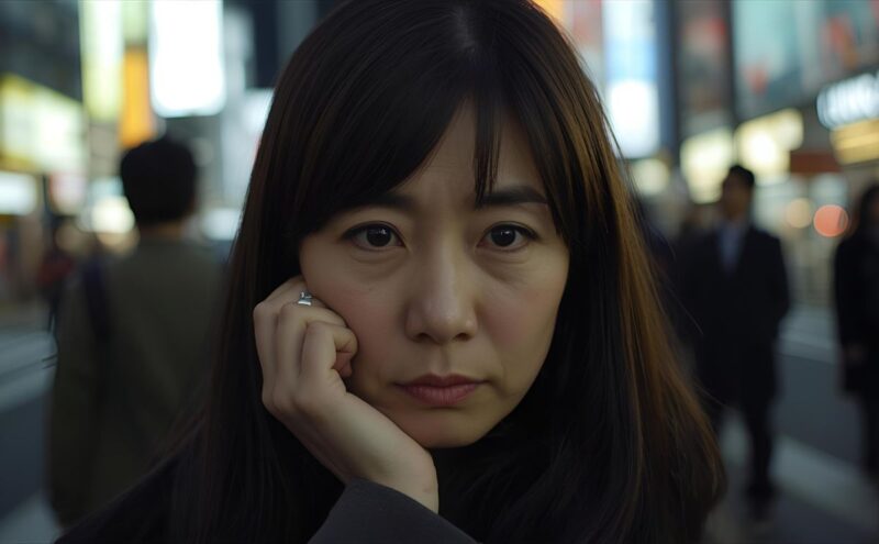 悩みを一人で抱え込んでいる女性