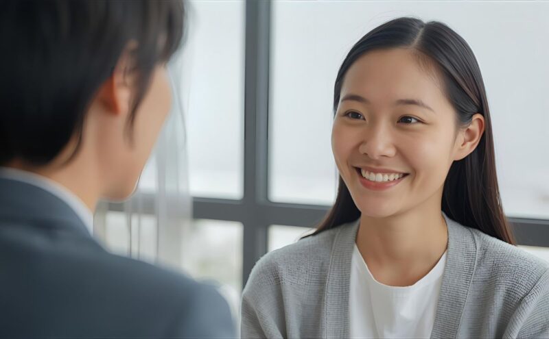 カウンセリングを受けて自信を取り戻した女性